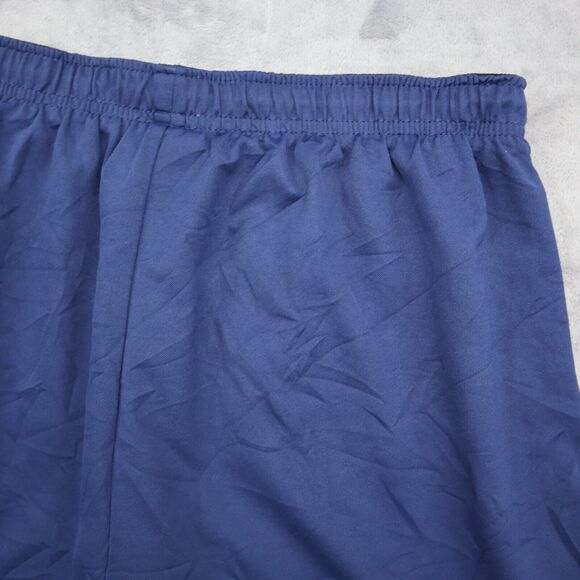 Adidas Shorts Mens L Blue Elastic Waist Basketball Sports Active Pull On Bottoms - Picture 10 of 12
